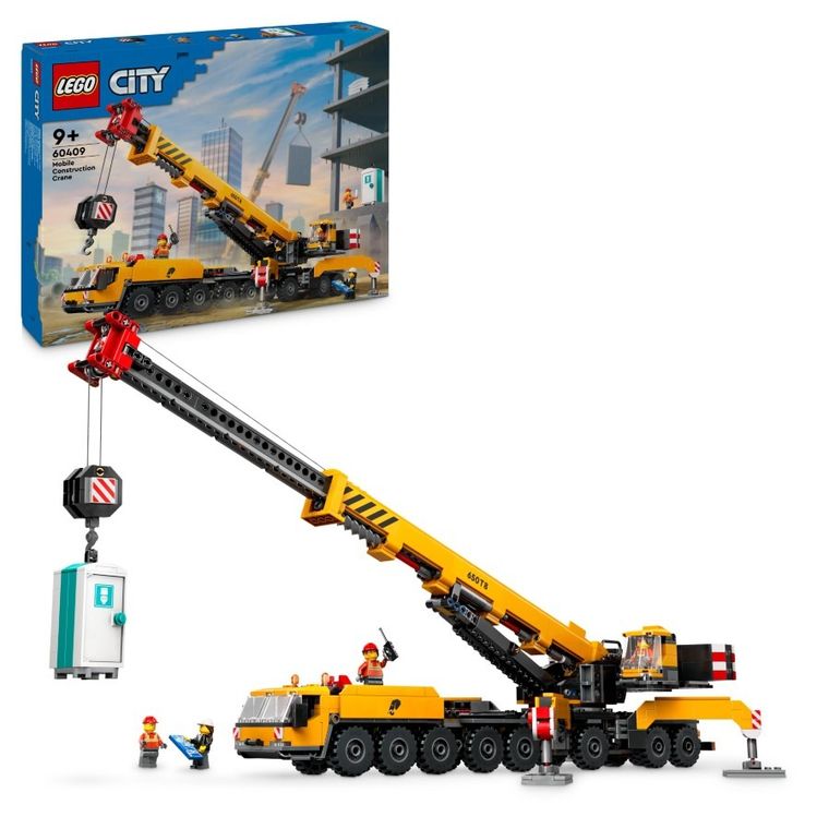 LEGO City, Żółty ruchomy żuraw, 60409