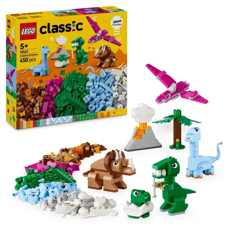 LEGO Classic, Kreatywne dinozaury, zabawka, 11041