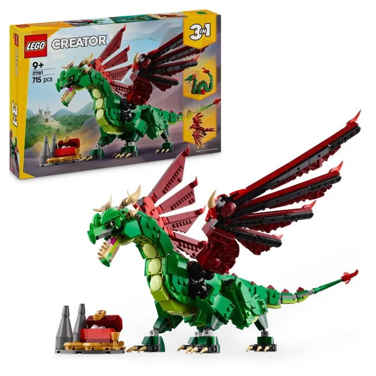 LEGO Creator 3 w 1, Średniowieczny smok, 31161
