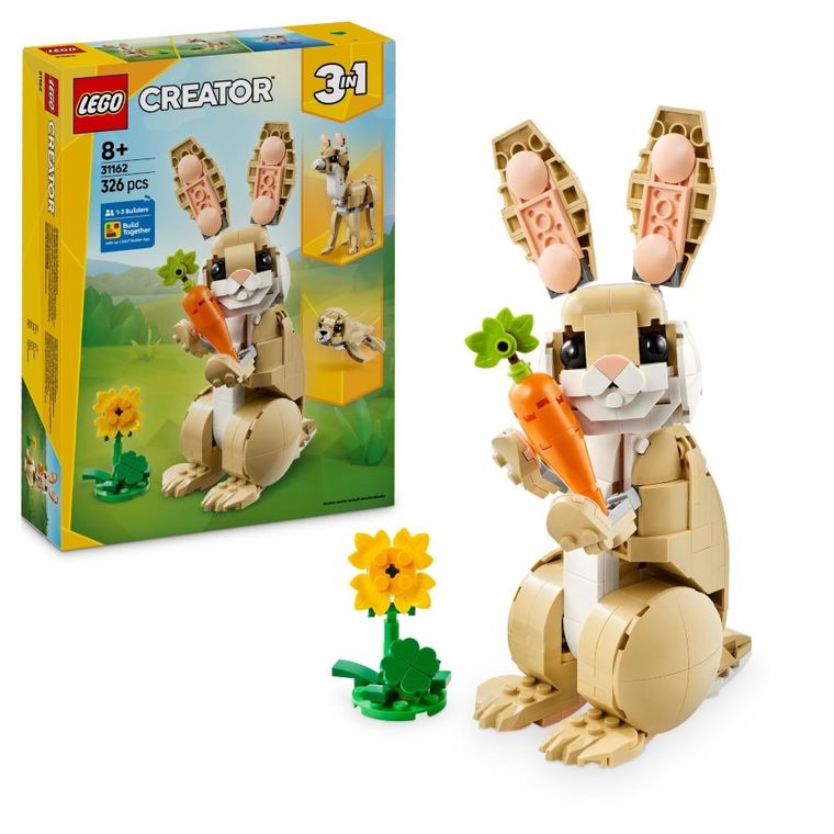 LEGO Creator 3 w 1, Uroczy króliczek, 31162