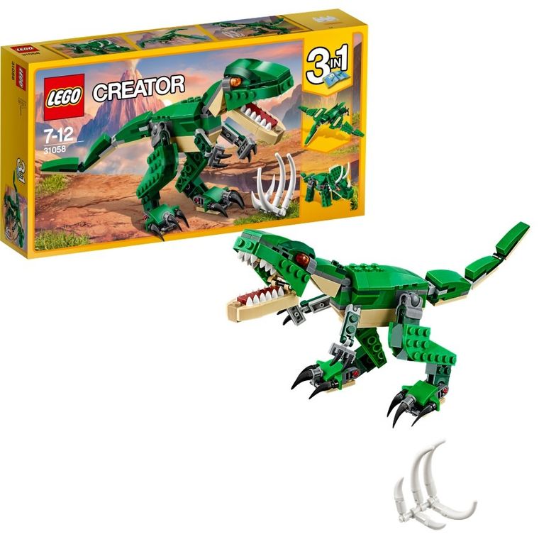 LEGO Creator 3w1, Potężne dinozaury, zabawka, 31058
