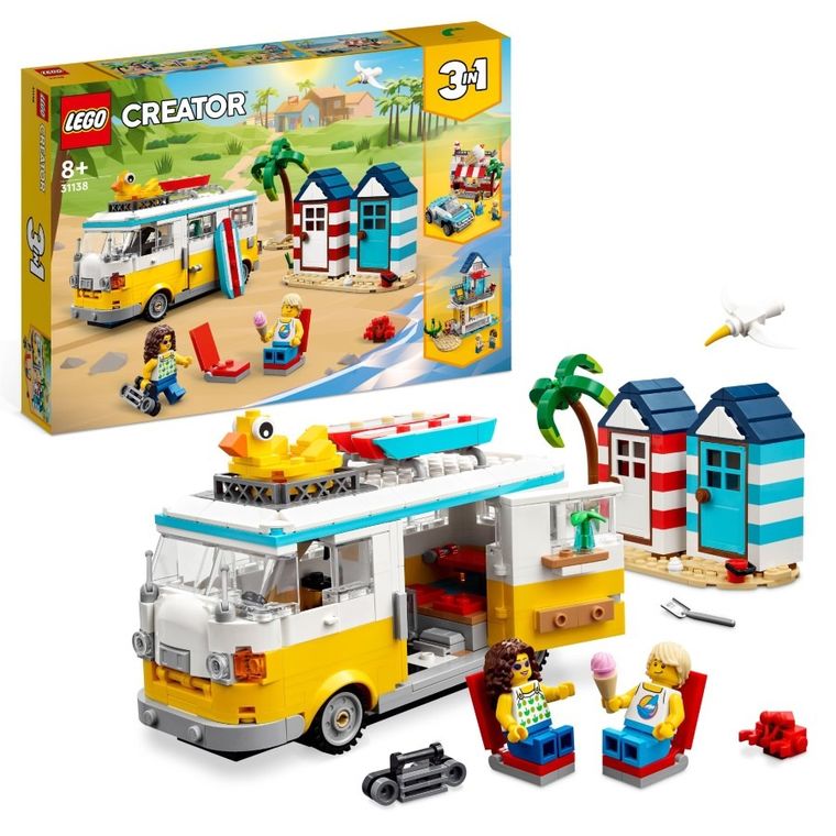 LEGO Creator, Kamper na plaży, 31138