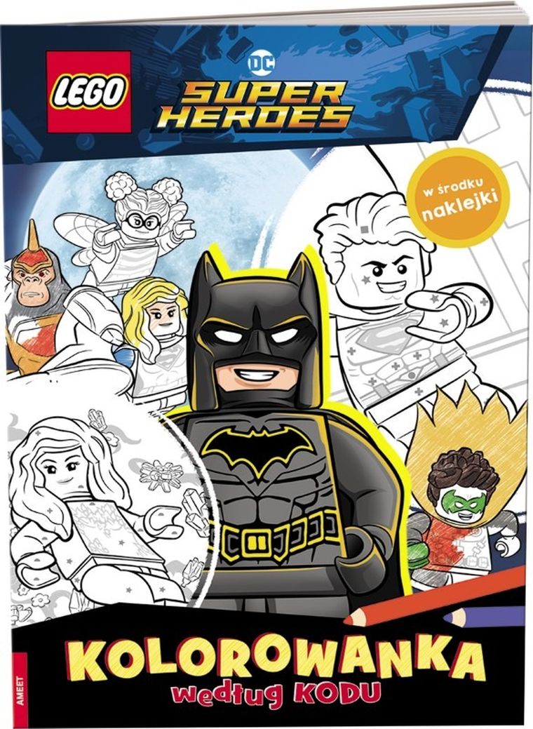 LEGO DC Super Heroes. Kolorowanka według kodu