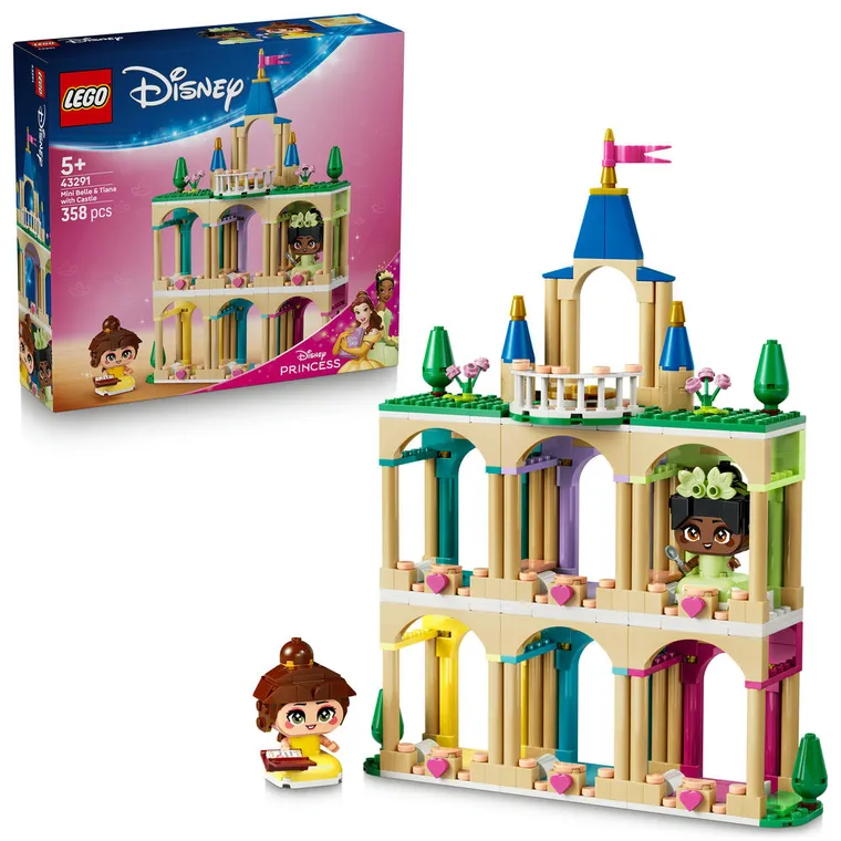 LEGO Disney Princess, Mała Bella i Tiana z zamkiem, 43291