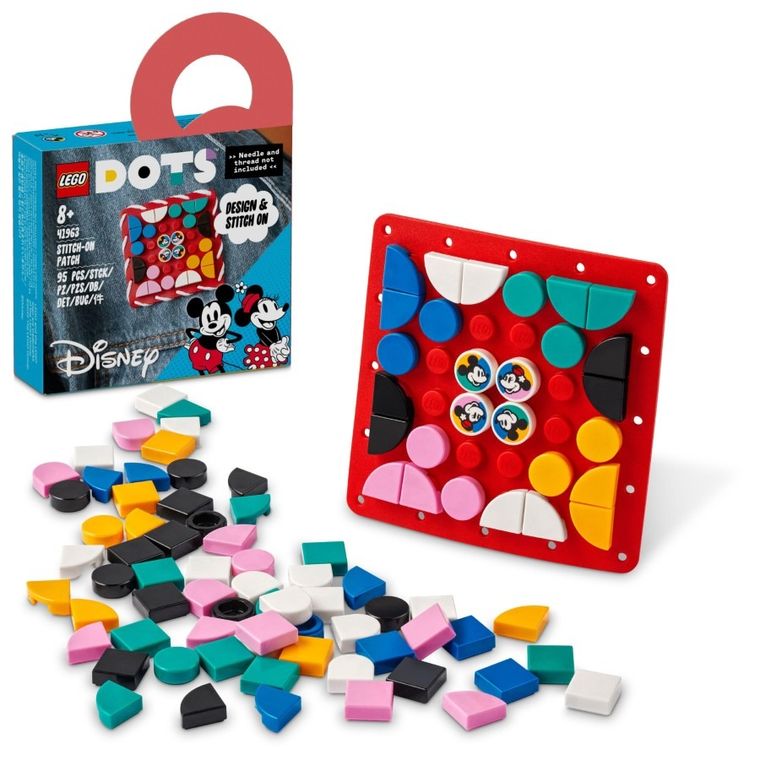 LEGO DOTS, Myszka Miki i Myszka Minnie - naszywka, 41963