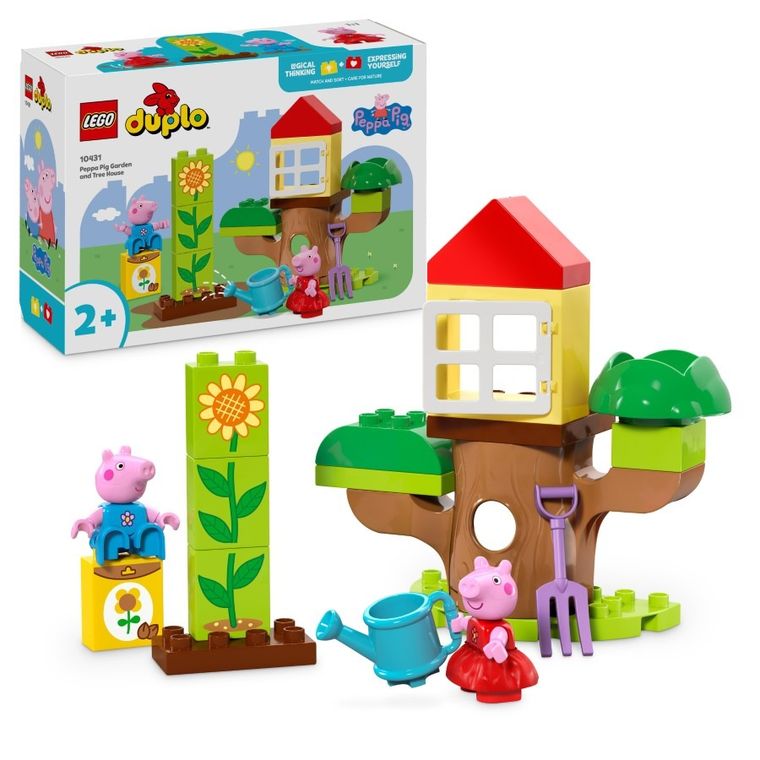 LEGO DUPLO, Ogród i domek na drzewie Peppy, 10431