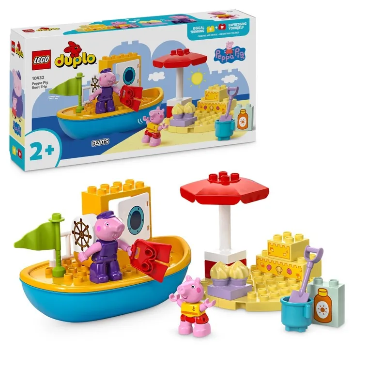 LEGO DUPLO, Peppa i rejs łodzią, 10432
