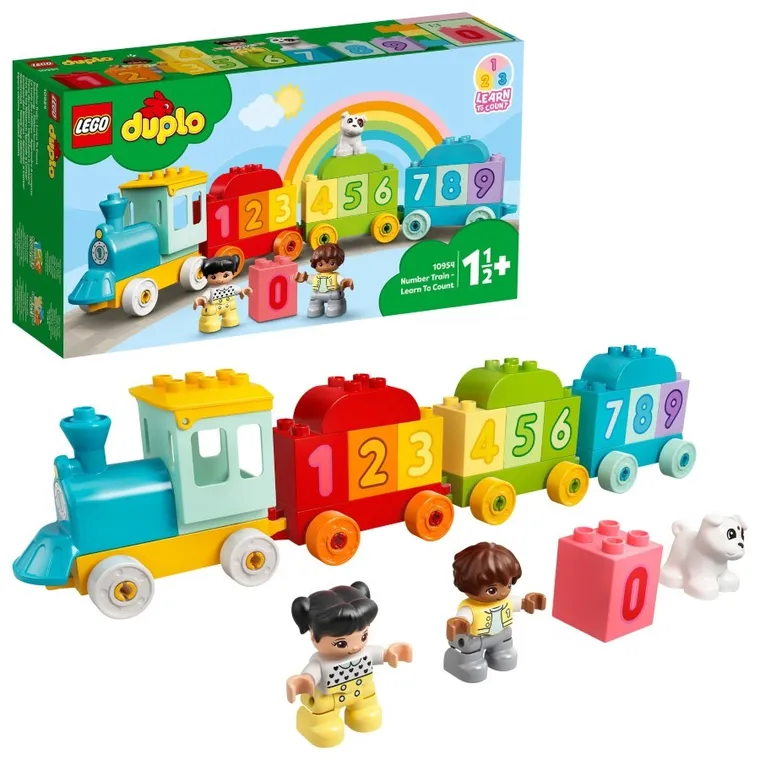 LEGO DUPLO, Pociąg z cyferkami - nauka liczenia, zabawka, 10954