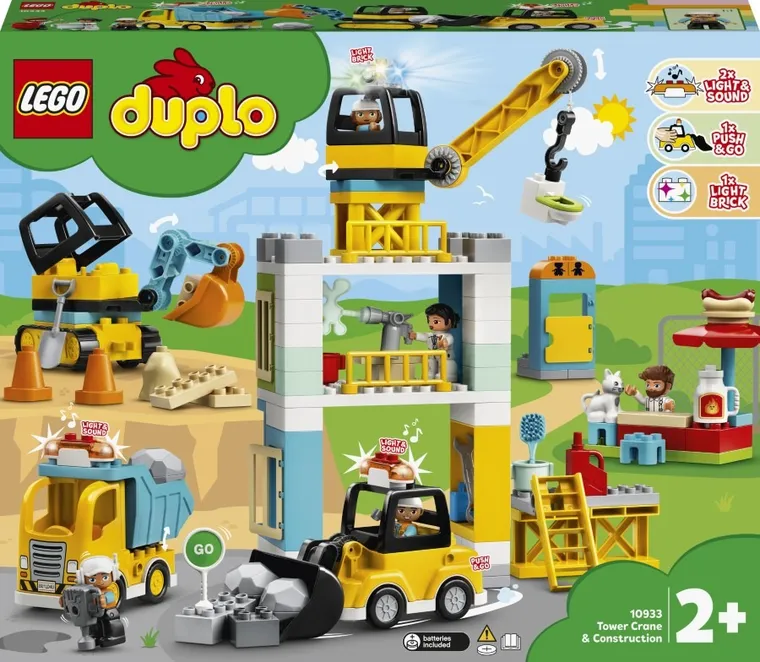 LEGO DUPLO, Żuraw wieżowy i budowa, 10933