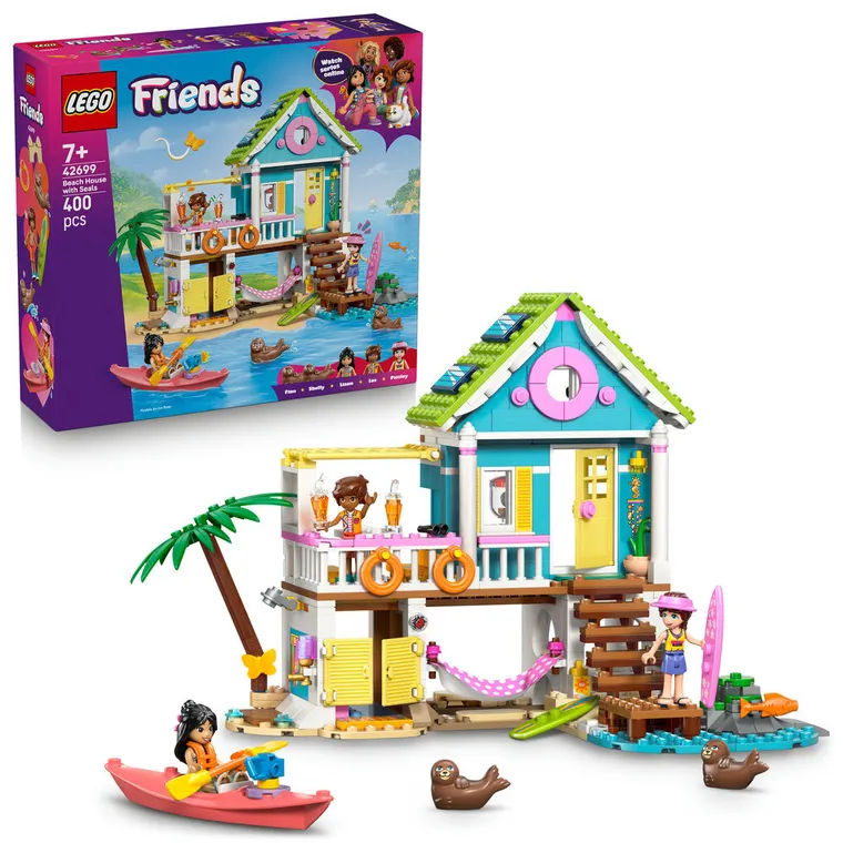 LEGO Friends, Domek na plaży z fokami, 42699