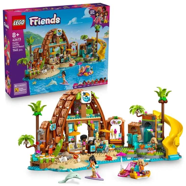 LEGO Friends, Rodzinne wakacje na plaży, 42673