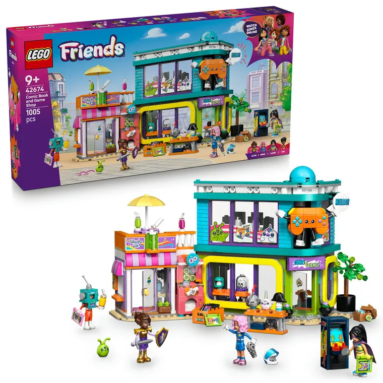 LEGO Friends, Sklep z grami i komiksami, 42674