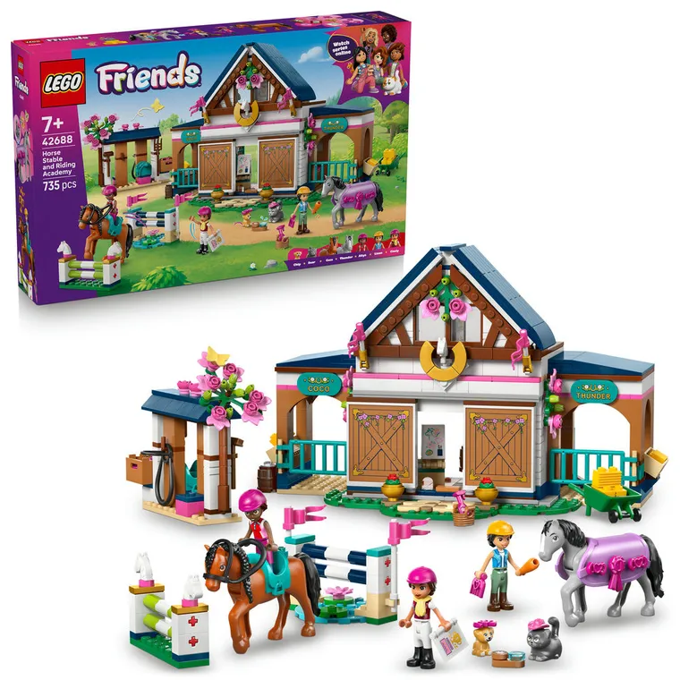 LEGO Friends, Stadnina i szkółka jeździecka, 42688