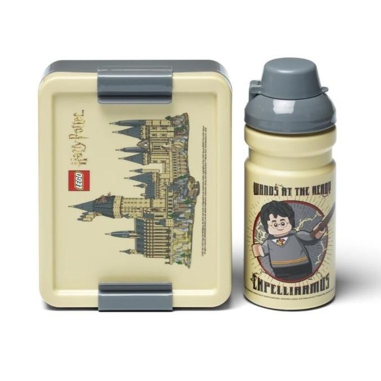 LEGO Harry Potter, Hogwart, zestaw: lunchbox + bidon, 390 ml