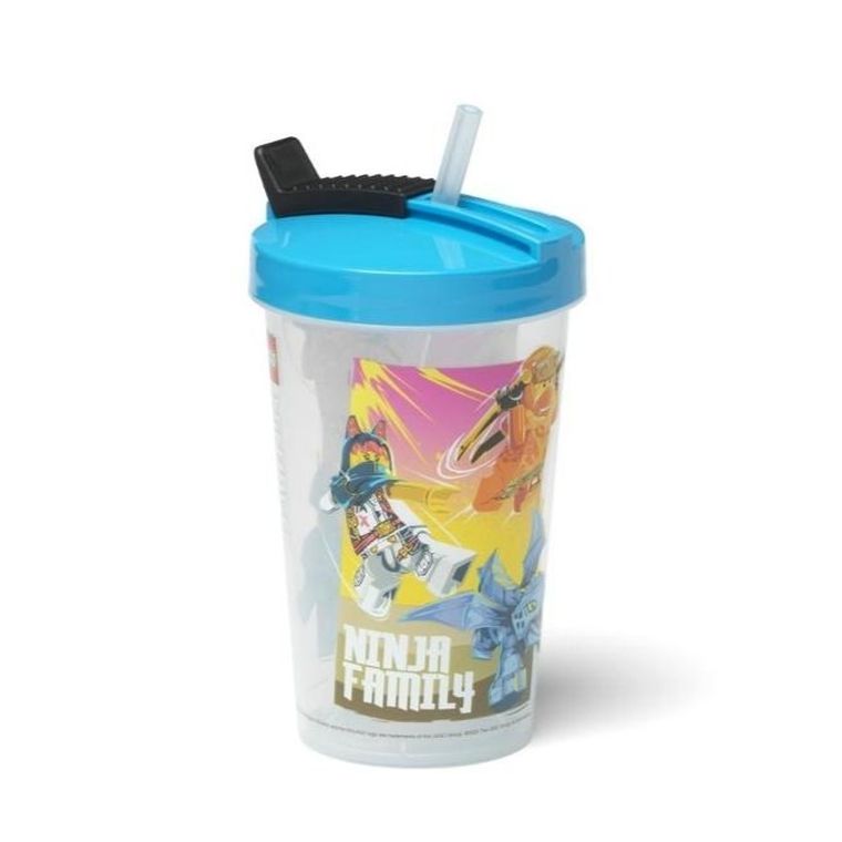 LEGO, Iconic, kubek ze słomką, Ninjago, 500 ml