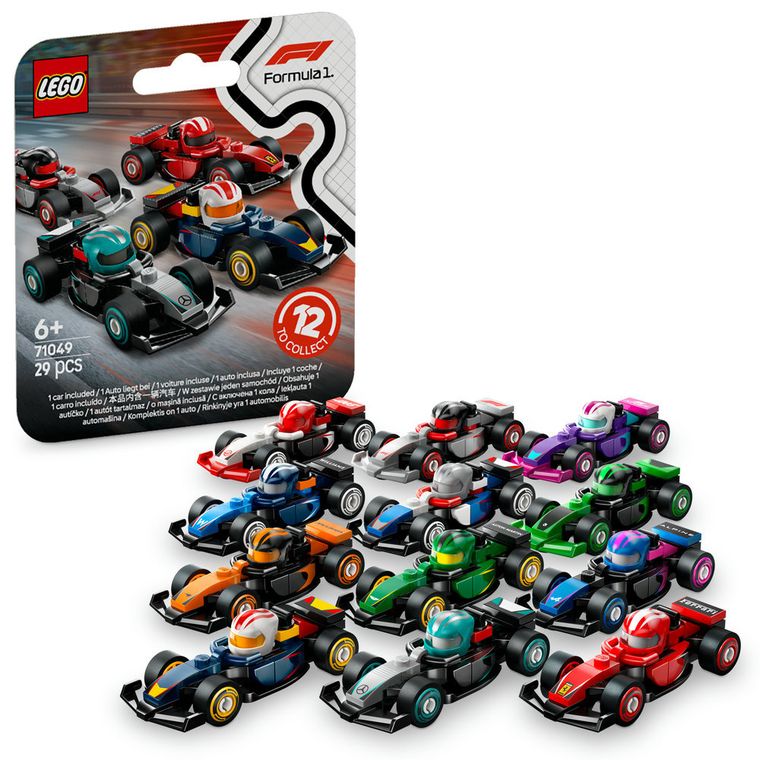 LEGO Iconic, Minifigures, Kolekcjonerskie bolidy F1, 71049