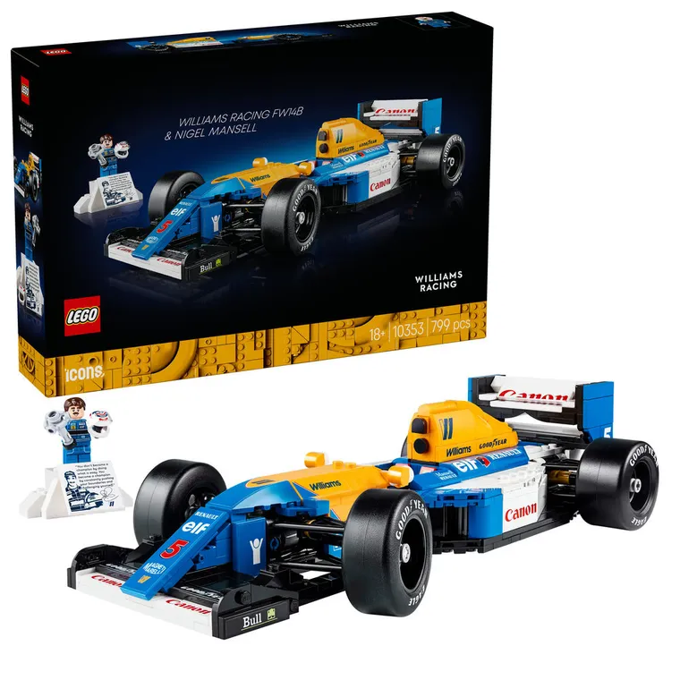 LEGO Icons, Williams Racing FW14B i Nigel Mansell, 10353