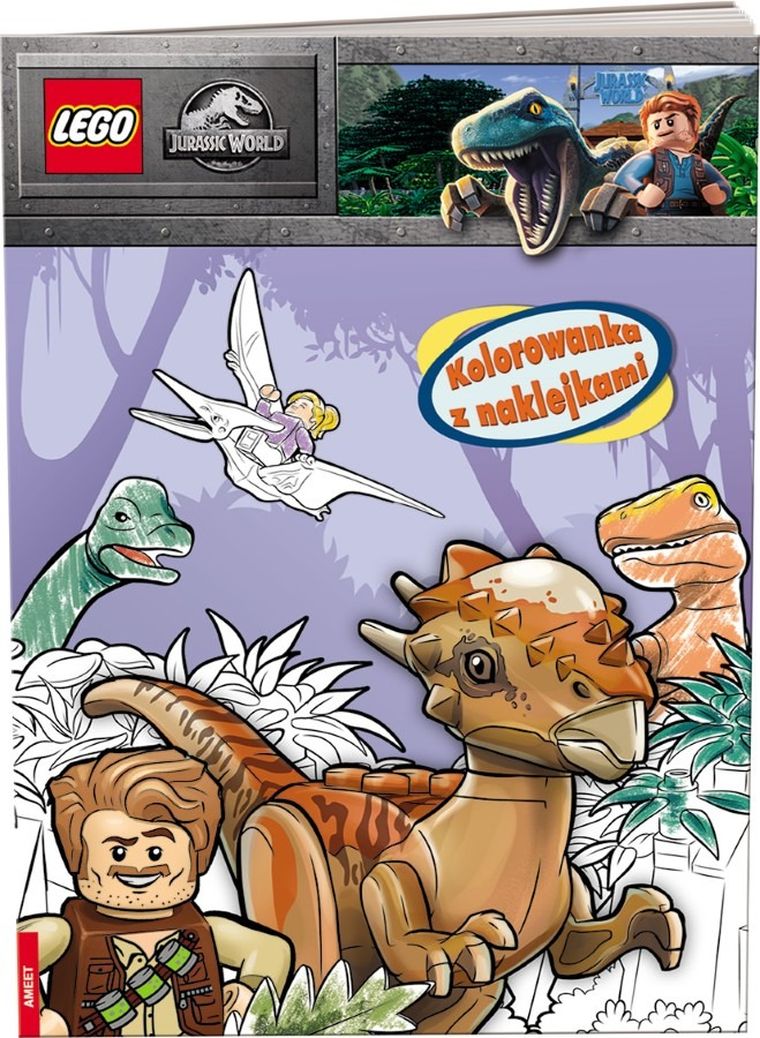 Lego Jurassic World. Kolorowanka z naklejkami