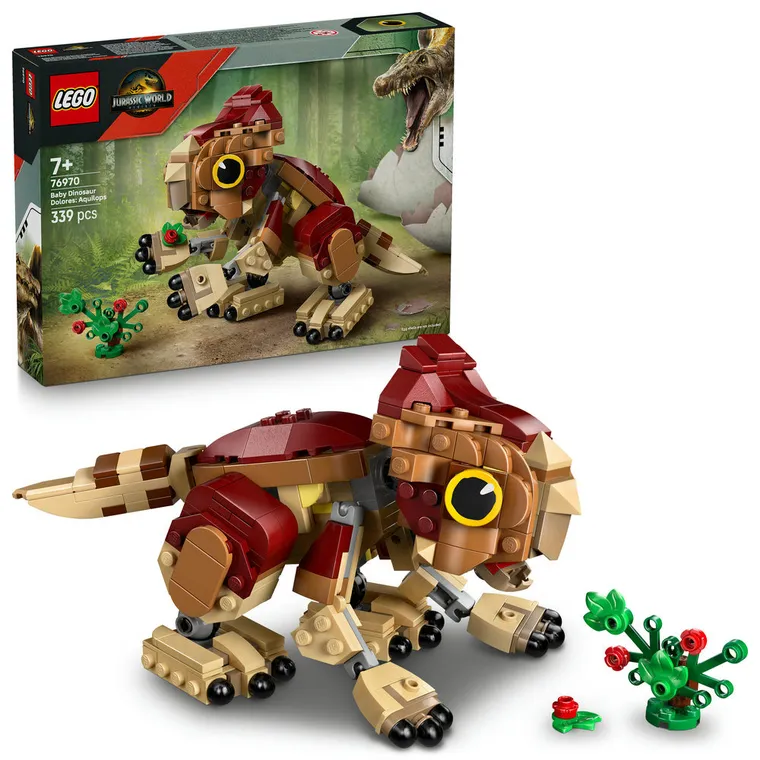 LEGO Jurassic World, Mały dinozaur Dolores: aquilops, zabawka, 76970