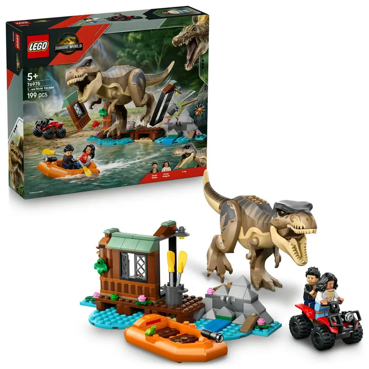 LEGO Jurassic World, Ucieczka rzeką przed tyranozaurem, 76975
