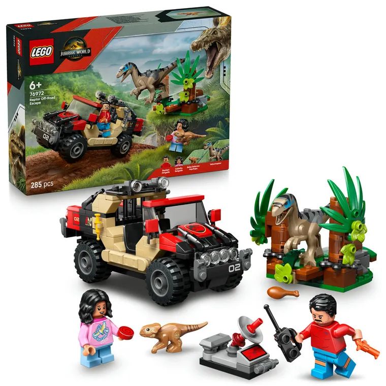 LEGO Jurassic World, Ucieczka terenówką przed raptorem, 76972