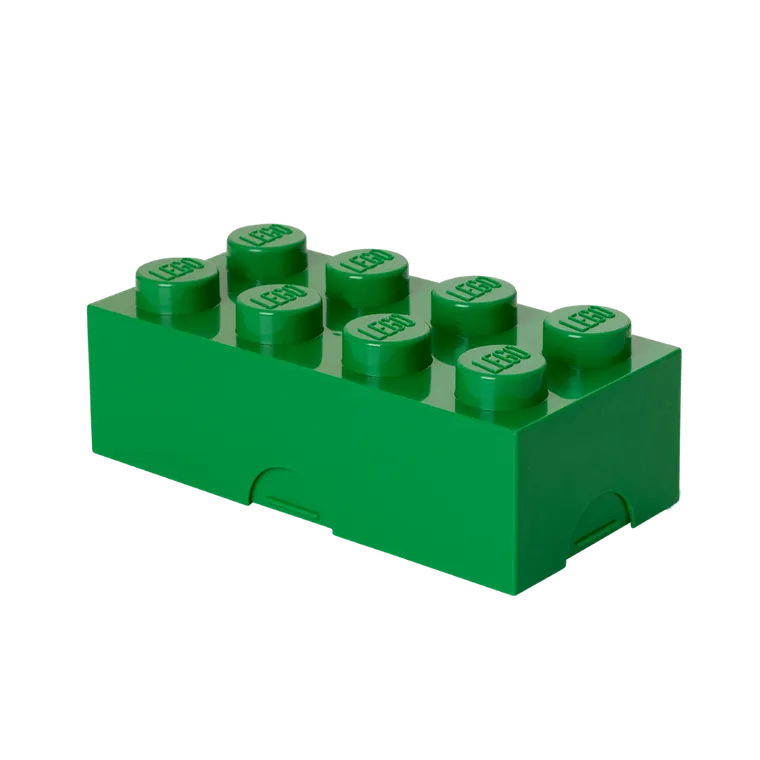 LEGO, lunchbox klocek, zielony