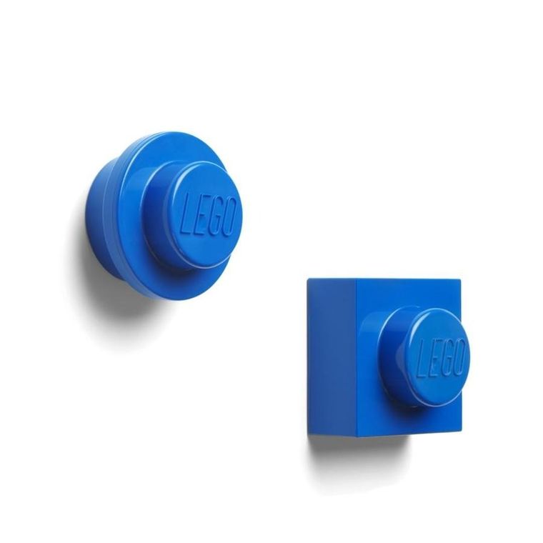 LEGO, magnesy na lodówkę, niebieskie, 2 szt.