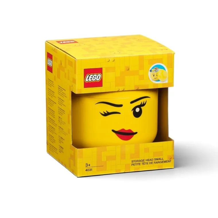 LEGO, mała głowa, dziewczynka, pojemnik do przechowywania, rozmiar S, 2l