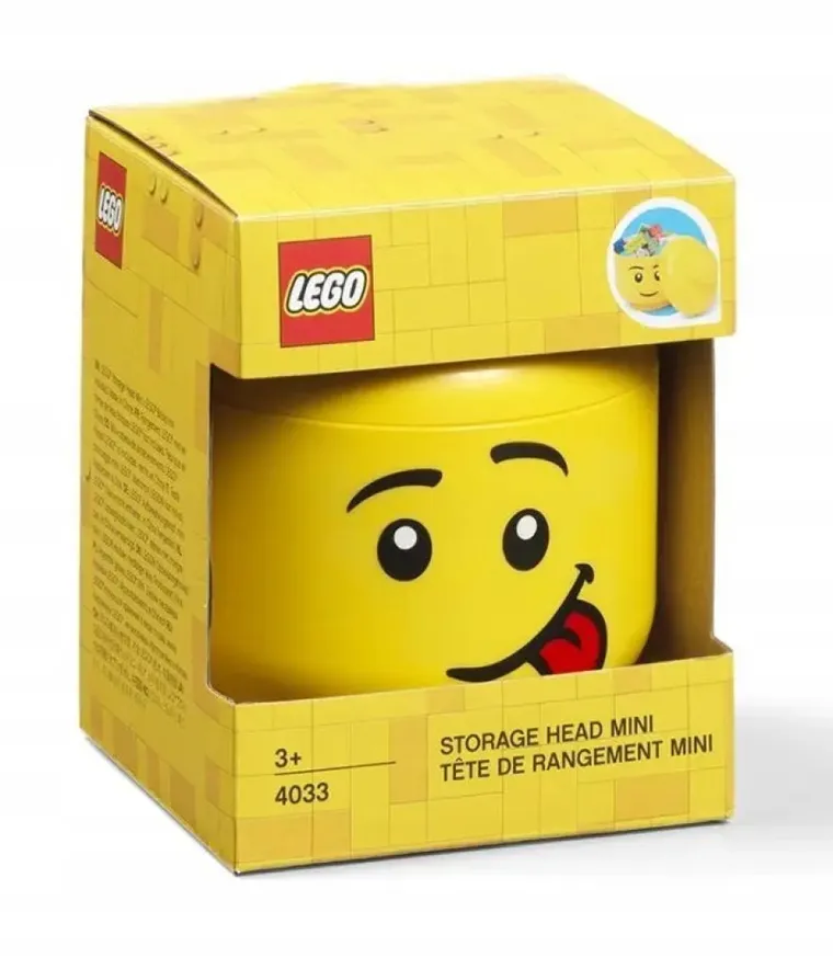 LEGO, mała głowa, silly boy, pojemnik do przechowywania, rozmiar XS, 0,36l