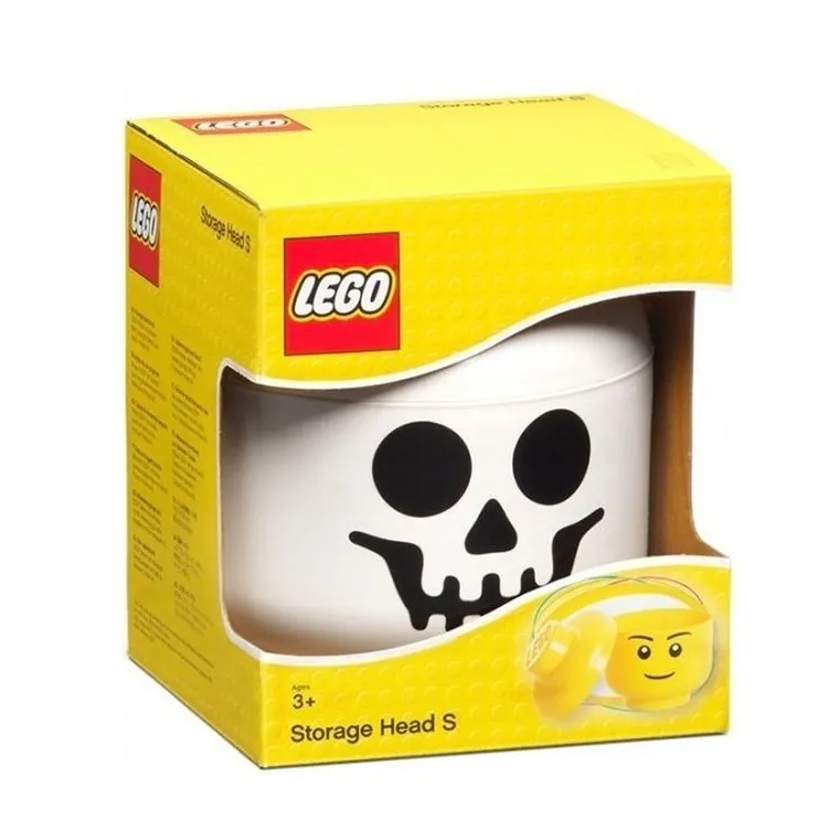 LEGO, mała głowa, szkieletor, pojemnik do przechowywania, rozmiar S, 2l