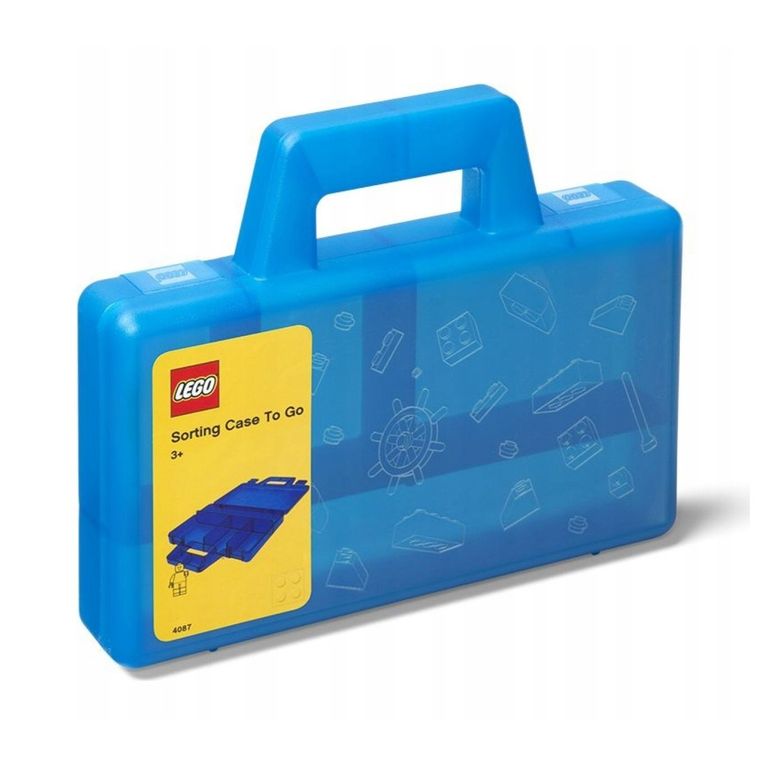LEGO, mały pojemnik do sortowania klocków, niebieski