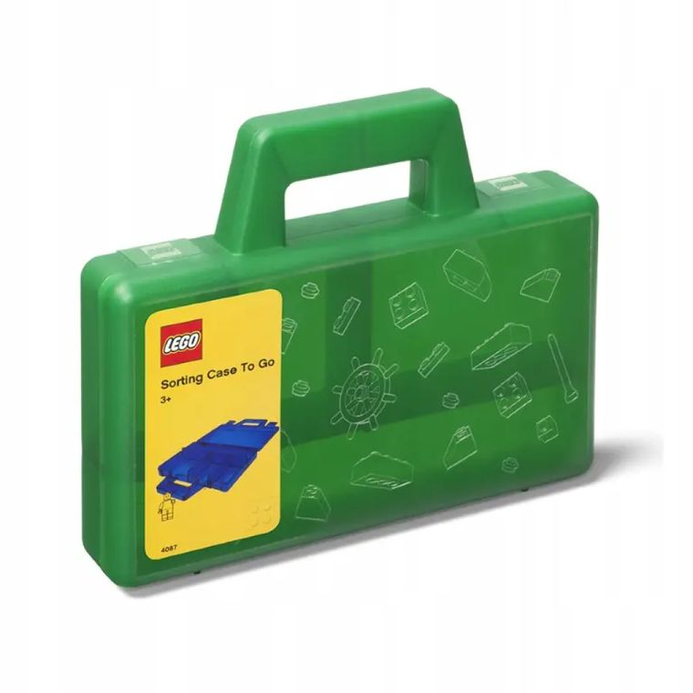 LEGO, mały pojemnik do sortowania klocków, zielony