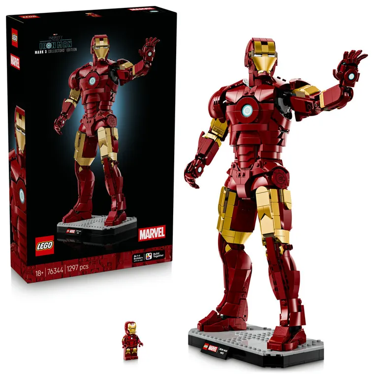 LEGO Marvel, Iron Man Mark 3 - edycja kolekcjonerska, 76344