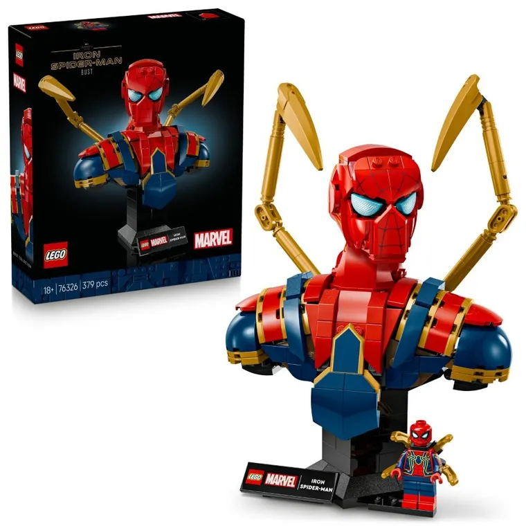 LEGO Marvel, Popiersie Iron Spider-Mana, 76326