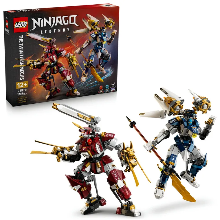 LEGO NINJAGO, Bliźniacze tytanowe mechy, 71870