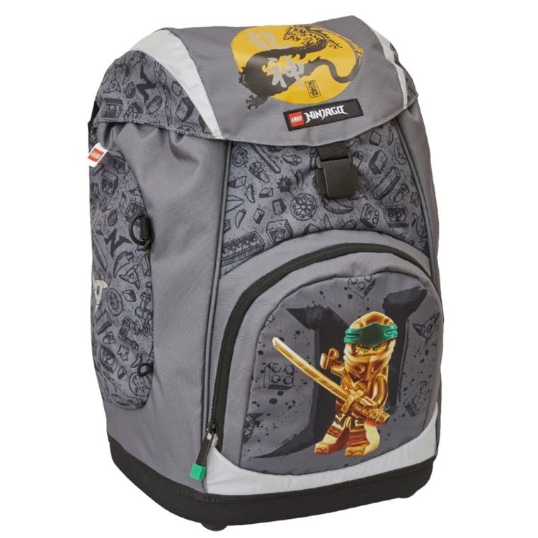 LEGO NINJAGO, Nielsen School Bag, plecak szkolny, szary