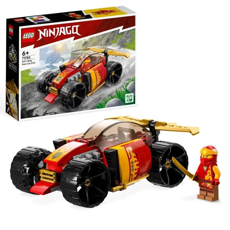 LEGO NINJAGO, Samochód wyścigowy ninja Kaia EVO, 71780