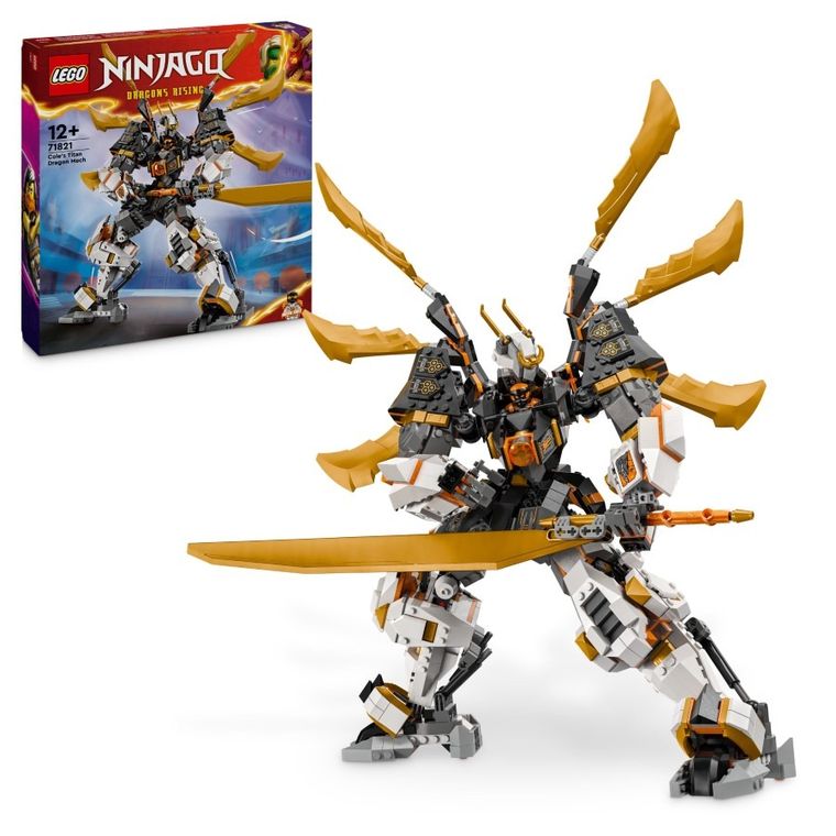 LEGO NINJAGO, Tytanowy smok-mech Cole’a, 71821