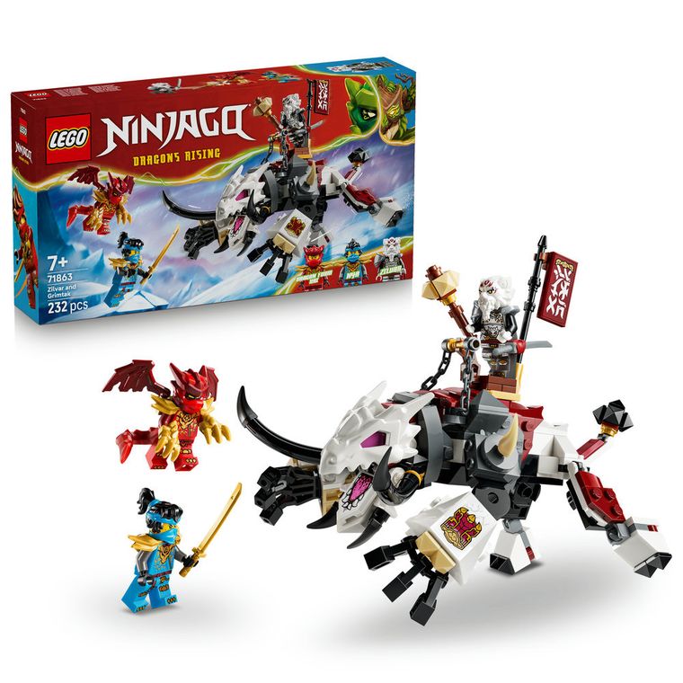 LEGO NINJAGO, Zilvar i smocza bestia Grimtak, 71863
