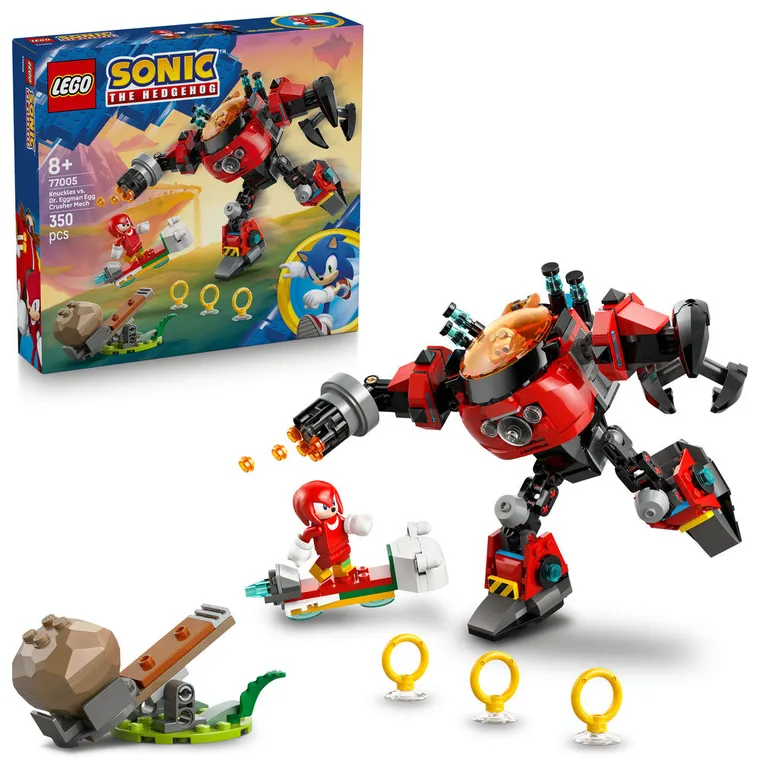 LEGO Sonic the Hedgehog, Knuckles kontra Dr. Eggman w mechu Egg Crusher, 77005