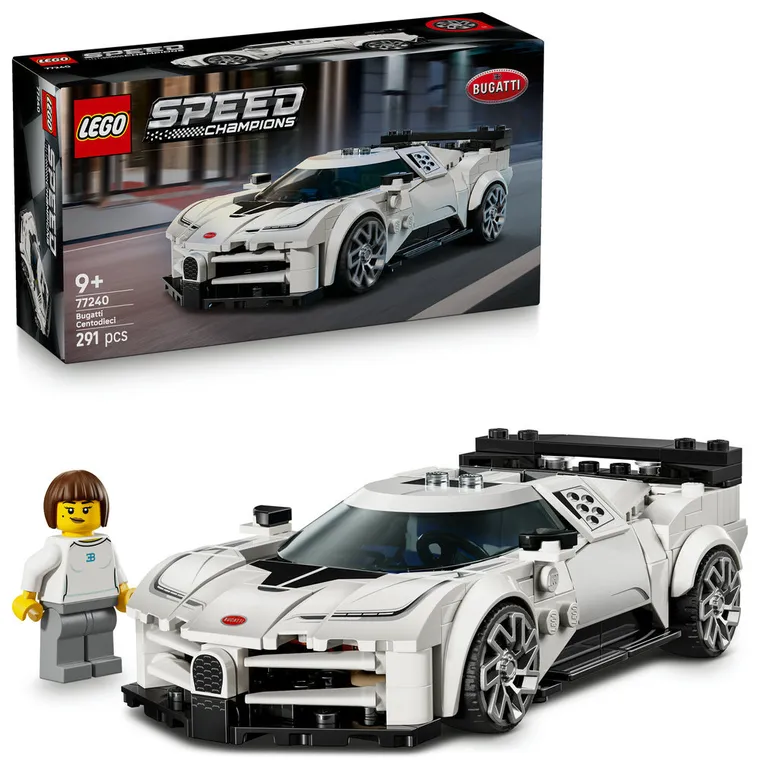 LEGO Speed Champions, Hipersamochód Bugatti Centodieci, 77240