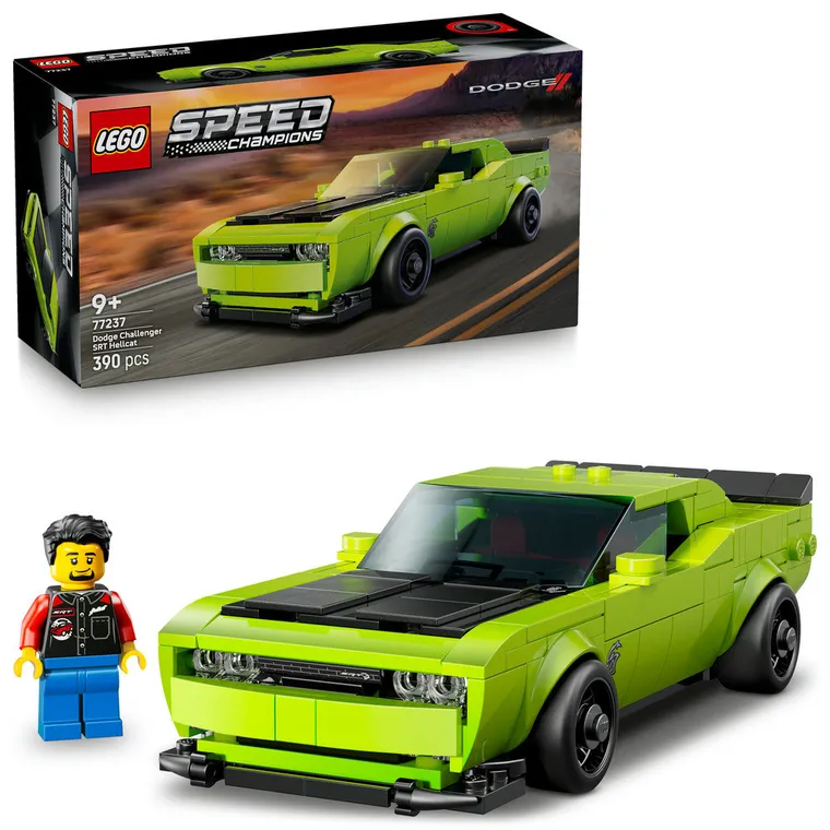 LEGO Speed Champions, Samochód sportowy Dodge Challenger SRT Hellcat, 77237