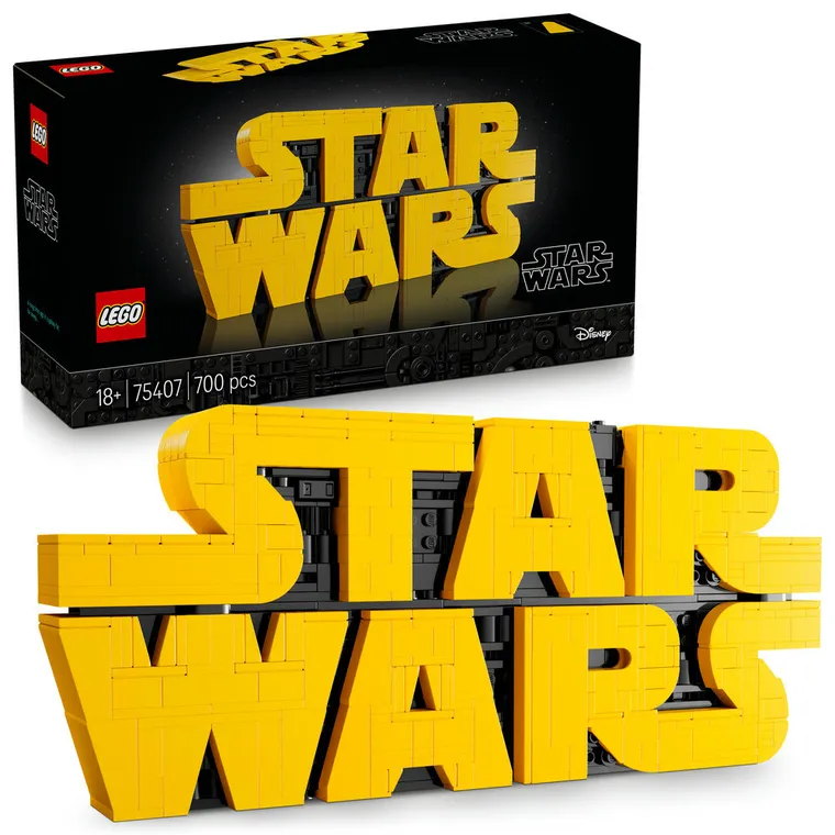 LEGO Star Wars, Logo Star Wars zbudowane z klocków, 75407