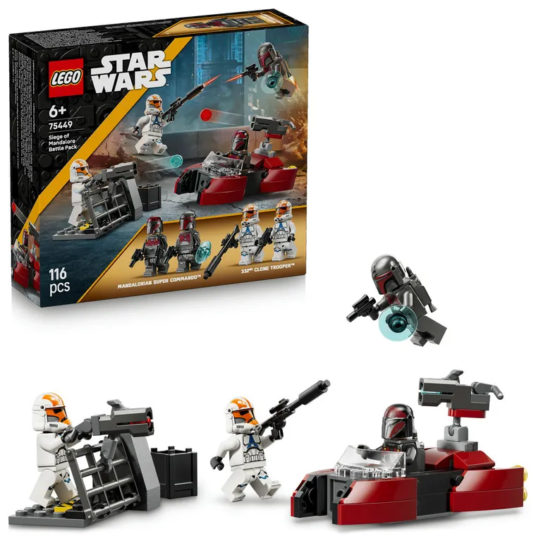 LEGO Star Wars, Oblężenie Mandalory - zestaw bitewny, 75449