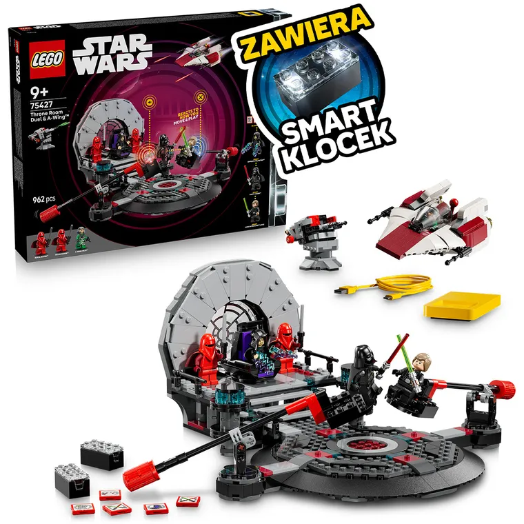 LEGO Star Wars, SMART Play: Pojedynek w sali tronowej i A-Wing, 75427