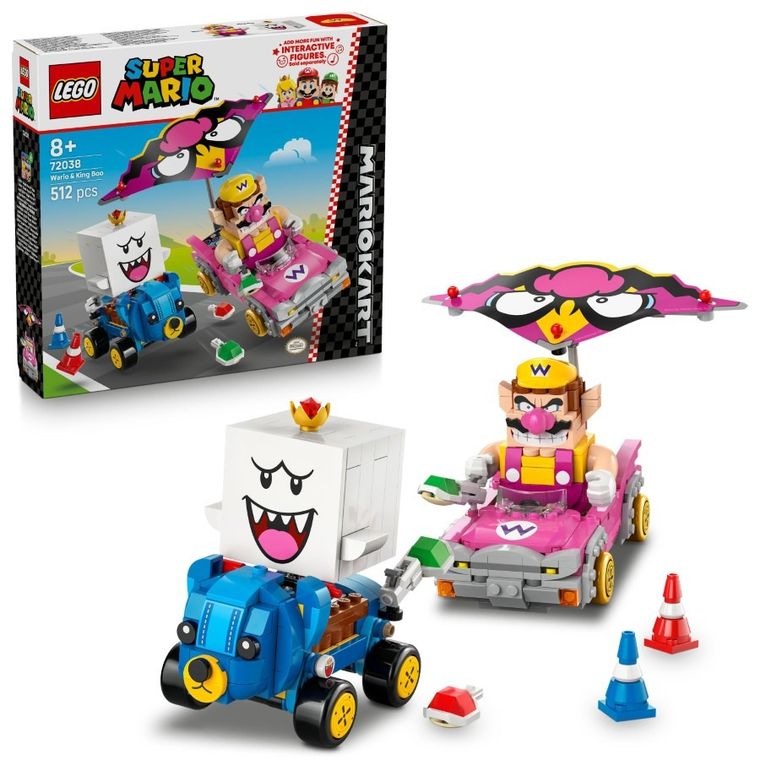 LEGO Super Mario, Mario Kart - Wario i King Boo, 72038