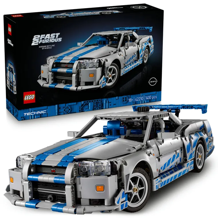 LEGO Technic, Samochód Nissan Skyline GT-R (R34) z filmu Za szybcy, za wściekli, 42210