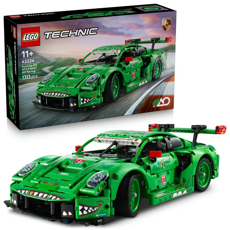 LEGO Technic, Samochód Porsche 911 GT3 R REXY AO Racing, 42224