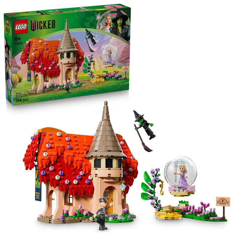 LEGO Wicked, Wizyta Glindy i Elphaby w Munchkinland, 75690