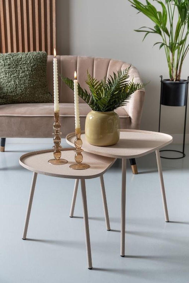 Leitmotiv, Boaz, stolik kawowy metalowy, wys. 43 cm